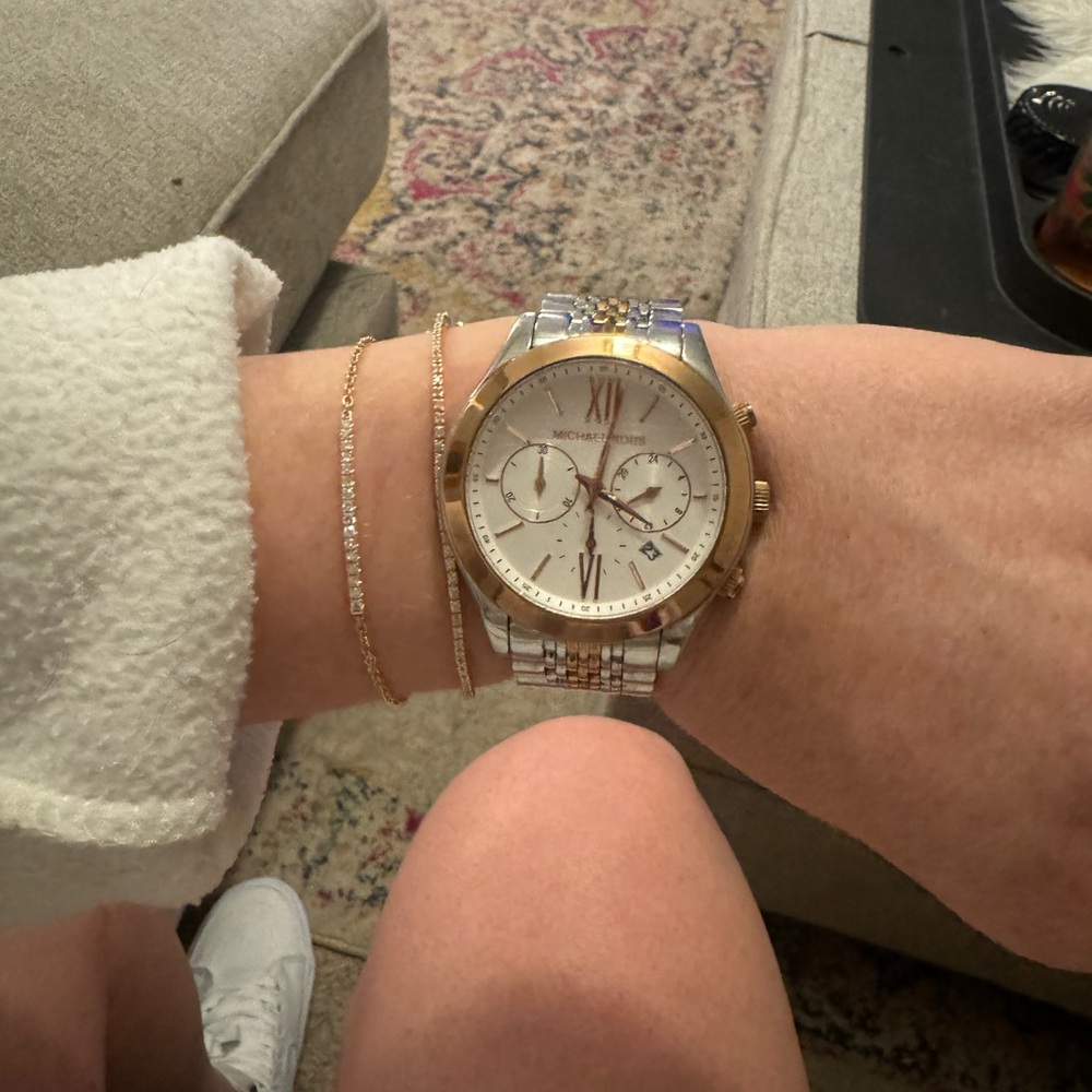 Michael Kors two toned rose gold